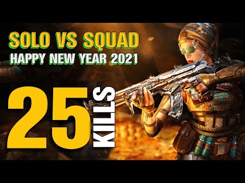 HAPPY NEW YEAR 2021 | SOLO VS SQUAD GAMEPLAY 25 KILLS IN CALL OF DUTY MOBILE BATTLE ROYALE!