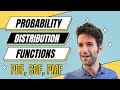 Probability Distribution Functions PMF PDF CDF