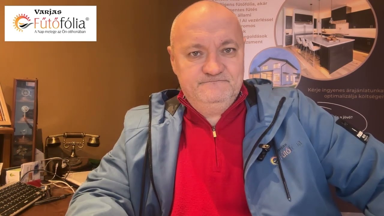 Intelligens infra fűtőfólia testközelből