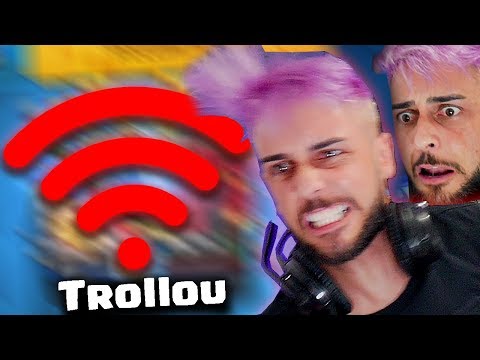 A MINHA INTERNET TROLLOU TUDO! CLASH ROYALE