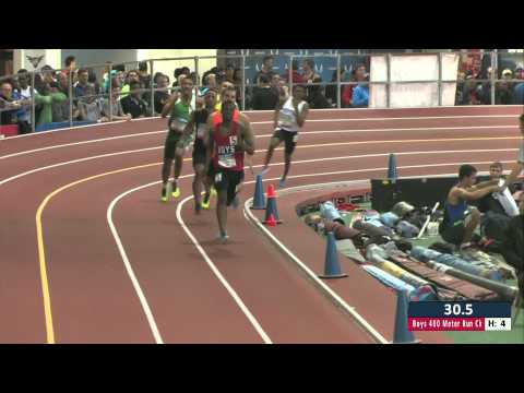 Boys 400m Prelim Heat 4 - New Balance Nationals Indoor 2014