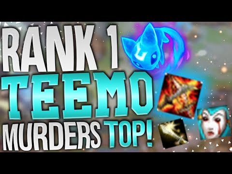 RANK 1 TEEMO MURDERS HIGH ELO!! HOW TO TEEMO TOP IN 9.4!!! - League Of Legends