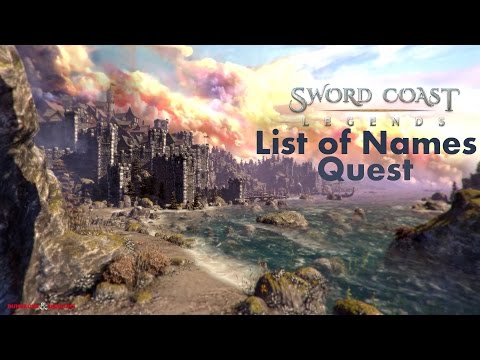 Sword Coast Legends Walkthrough - List of Names Quest