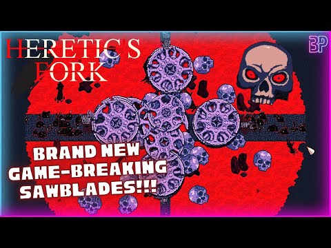 Heretic's Fork | GAME-BREAKING SAWBLADES!! | Bullet Heaven Deckbuilder Tower Defense Roguelike