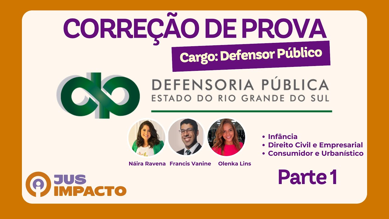 Correção Prova Objetiva DPERS Parte 1