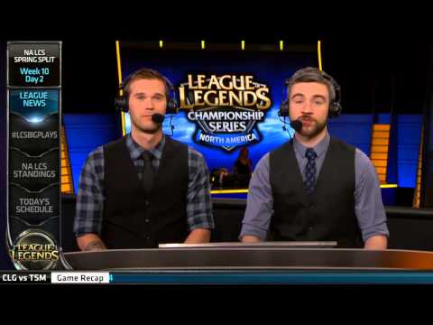 Recap of Week 10 Day 1 of NA LCS Spring Split and welcome to Week 10 Day 2!
