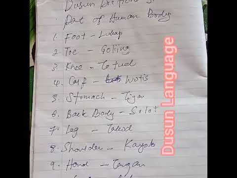 Dusun Language Sabahan