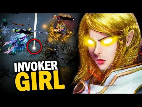 OMG Invoker Girl!! She Made This Death Prophet Cry Whole Game | Dota 2 Invoker