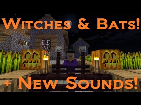 Minecraft + Mojang News: Witches, Bats & Sound Effects!