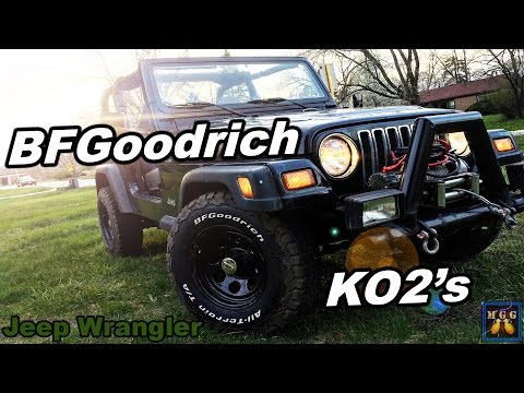 New Wheels and BFGoodrich KO2 Tires on my Black Jeep Wrangler