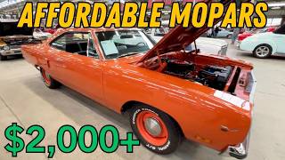 Affordable Mopars for Sale 2026 Indy Mecum Auction | Classic Car Prices Chrysler, Dodge and Plymouth