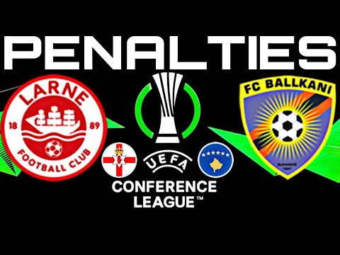 FC Larne 0-1 ( 4-1 g.p. ) KF Ballkani Suva Reka  penalty