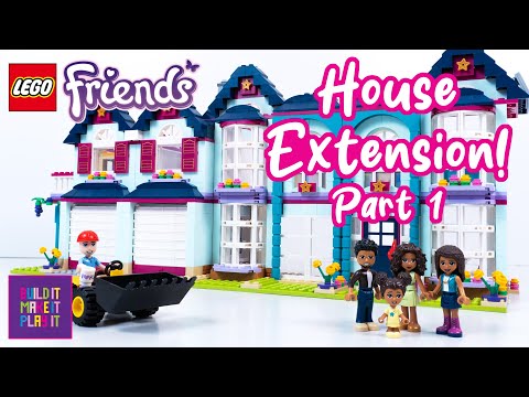 Lego 2021 Andrea's House Gets Extended! Part 1 - Lego House Build, Renovation & Animation, DIY Craft