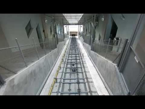 Standseilbahn 3063.01 Ittigen Stufenbau Talfahrt Funicular