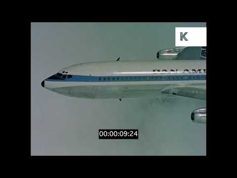 1960s Pan Am Plane in Flight, HD from 35mm | Kinolibrary