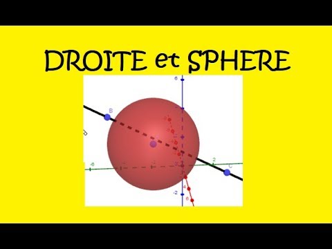 Intersection d'une droite et d'une sphère