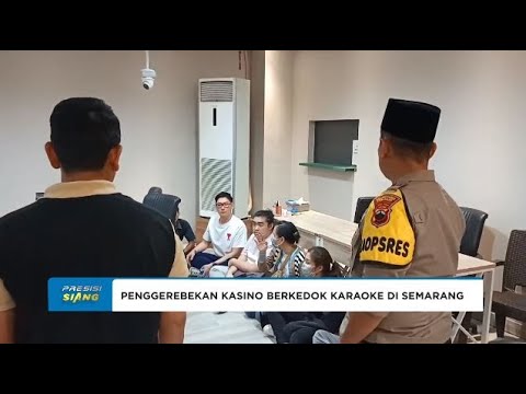 POLRESTABES SEMARANG MENGGEREBEK TEMPAT PERJUDIAN KELAS ATAS