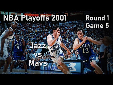 NBA Playoffs 2001 Western Conference 1st Round: Utah vs Dallas Game 5