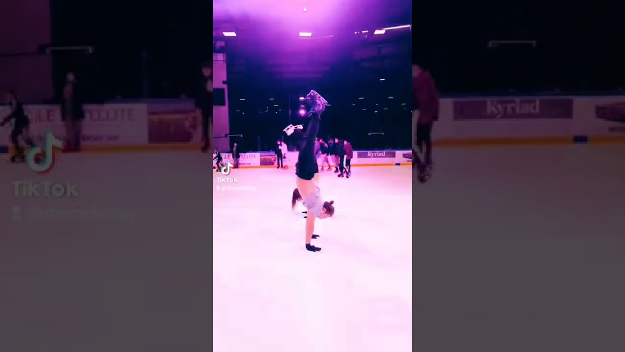 ice skating handstand