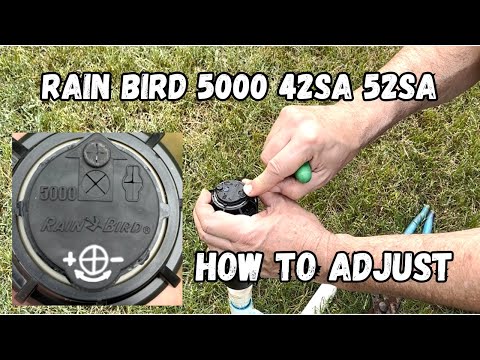 Rain Bird 5000 How to Adjust Rotor 42SA and 52SA