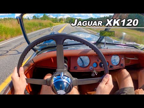 The Inline 6 Cylinder You Need to Hear to Believe -1954 Jaguar XK120 Roadster POV Drive