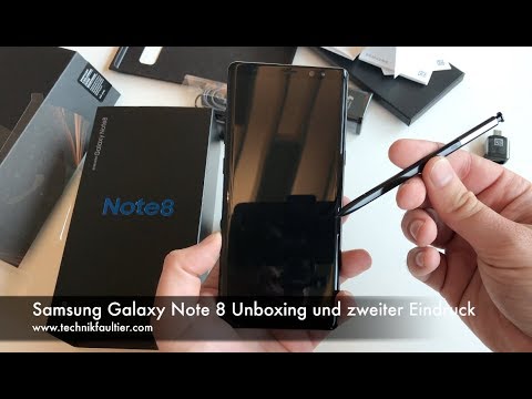 Samsung Galaxy Note 8 unboxing and second impression