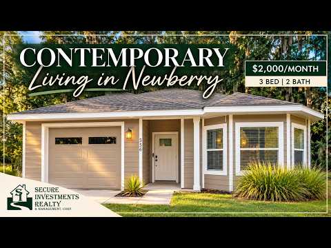 Contemporary 3-Bedroom, 2-Bath Home in Newberry! property video