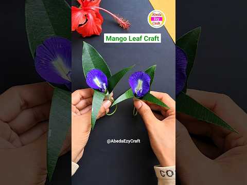 Mango Leaf Toran | Mango leaves decoration with flowers #shorts #diy #craft #art