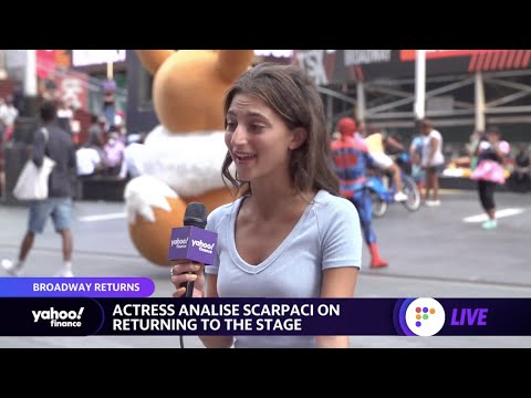 Broadway actor Analise Scarpaci who stars in 'Mrs Doubtfire' discusses the returning to the stage