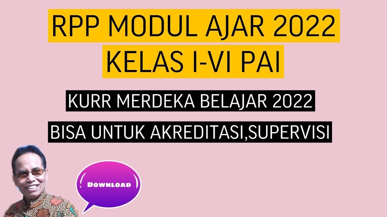 RPP MODUL AJAR KURR MERDEKA 2022 PAI KELAS I-VI