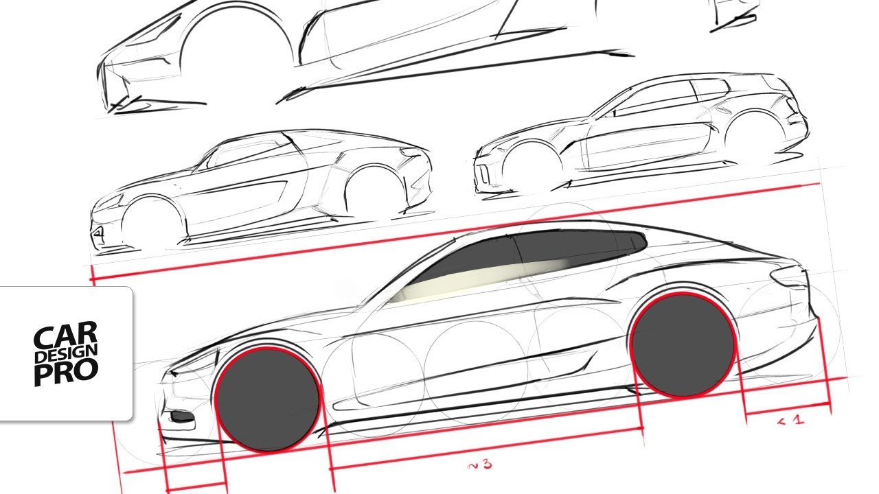 How To Draw Any Car Side View Proportions How To Draw Any Car