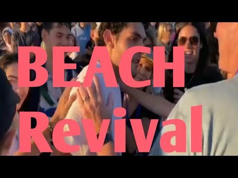 Large numbers of peoples are Worshipping Jesus in Beach..