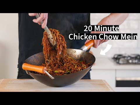 Hühner-Chow-Mein in nur 20 Minuten fertig