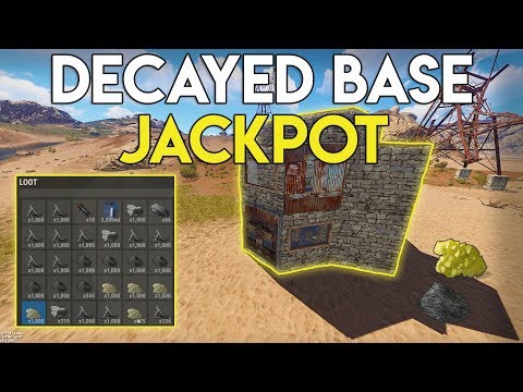 GETTING JACKPOT LOOT FROM A DECAYED BASE RAID! - Rust Survival #55