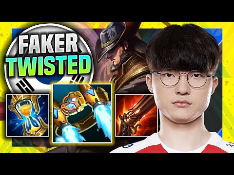 FAKER IS SO GOOD WITH TWISTED FATE! - T1 Faker Plays Twisted Fate Mid vs Lucian! | Season 11