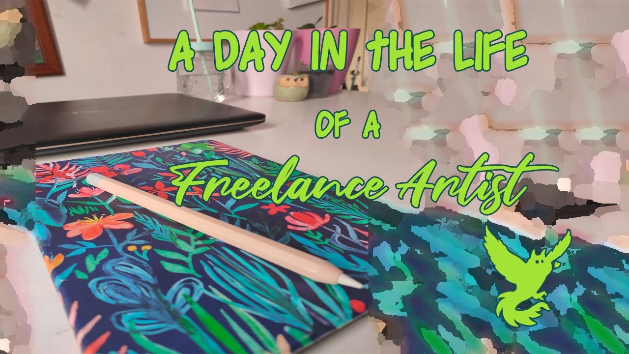 A Day in the Life of a Freelance Artist | AKA Watch me sit on my bum