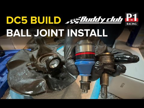 Removing torn ball joints & installing Buddy Club Roll Center ball joints on my Acura RSX Type S/DC5