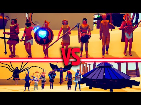 BOSSES TEAM vs EGYPT TEAM | TABS - Totally Accurate Battle Simulator