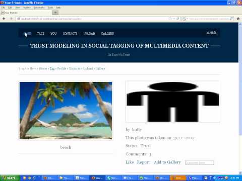 Trust modeling in social tagging of multimedia content