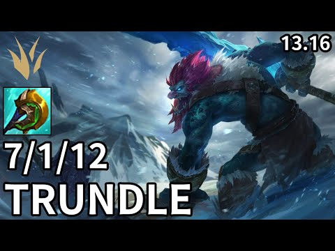 Trundle Jungle vs Nidalee - EUW Challenger | Patch 13.16
