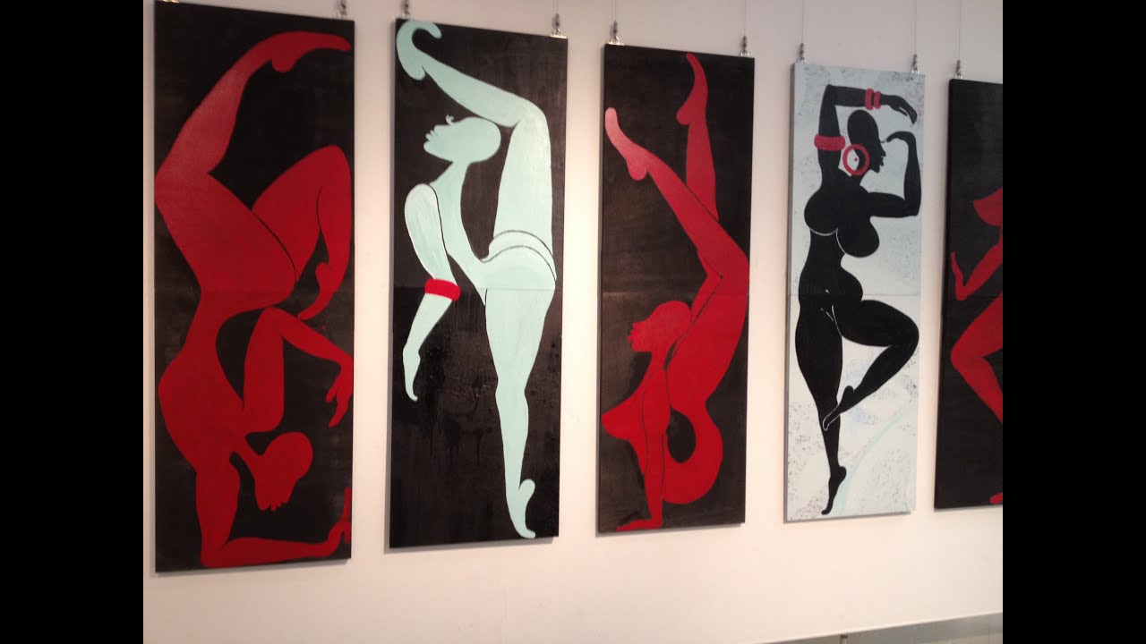 My African-inspired paintings and art displays