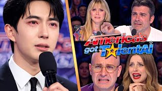 Download lagu Yu Menglong Sings “Do You Miss Me Too?” | America's Got Talent Audition Makes Judges Crying 😭💔 mp3