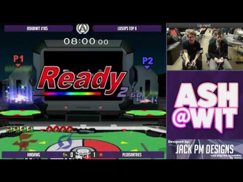 Hindawg (Falco) vs Pleasantries (Samus) - ASH@WIT #105 Melee Winner's Semis