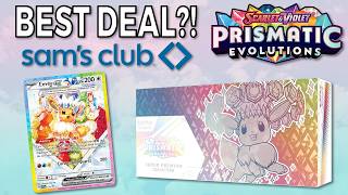 Is this the BEST Prismatic Evolutions Deal Ever? | Sam's Club Prismatic Evolutions SPC Opening!