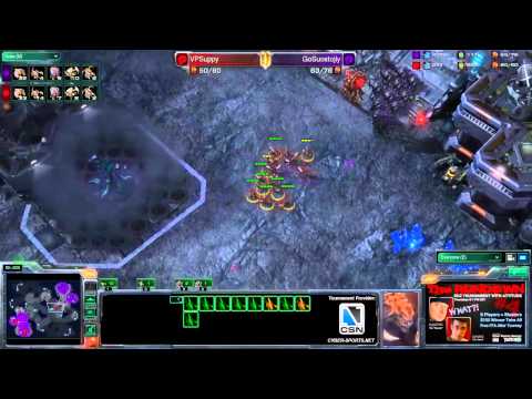 CSN SC2 - xSixSuppy vs GoSuostojiy - Map 1 - Rundown #5 with Rance and Gwin