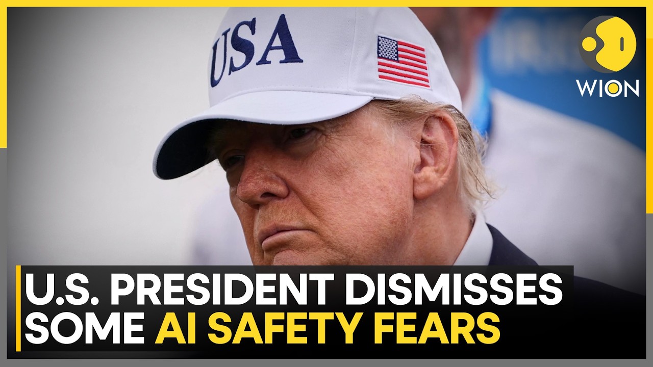 Trump Plays Down AI Fears As China Rivalry Grows | WION News