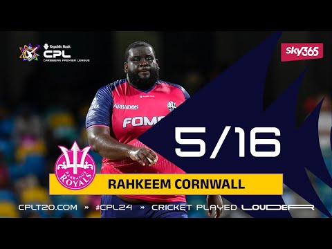 Rahkeem Cornwall's AMAZING Five-Wicket Haul! | CPL 2024