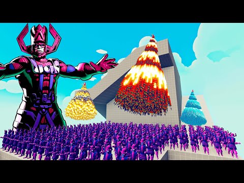 200x GALACTUS MARVEL vs 4x EVERY GOD - Totally Accurate Battle Simulator TABS