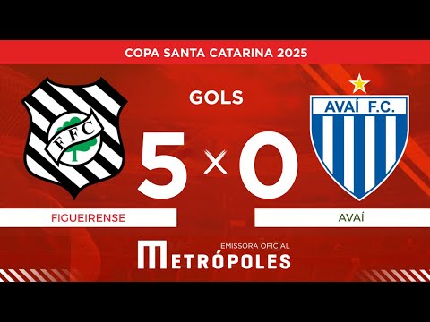 Confira os gols de Figueirense 5 x 0 Avaí pela Copa Santa Catarina