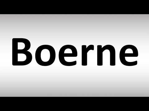 How to Pronounce Boerne, Texas?
